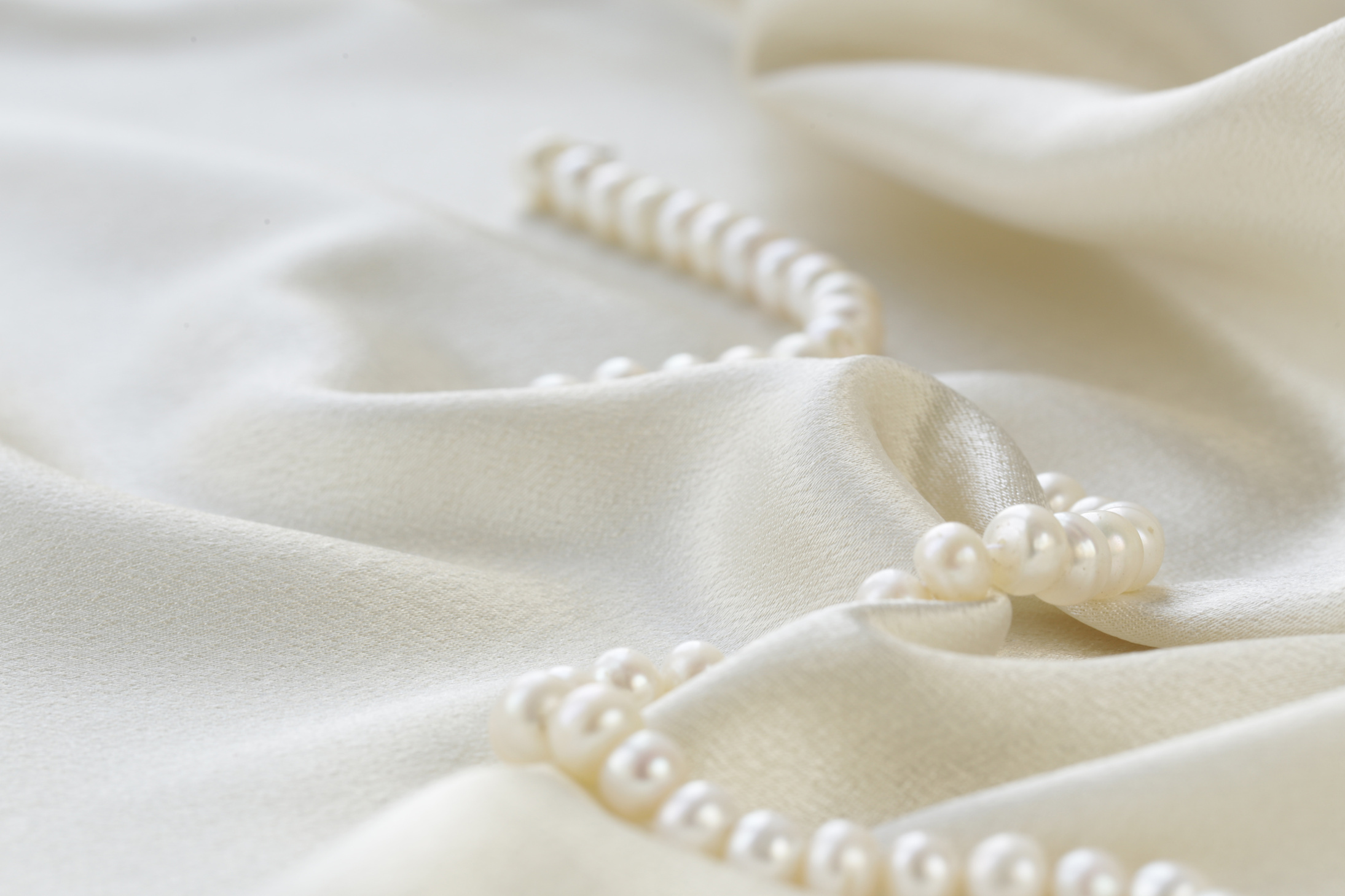 silk fabric with pearls - luxury background