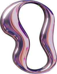 Pressed Molten Metallic Letter O